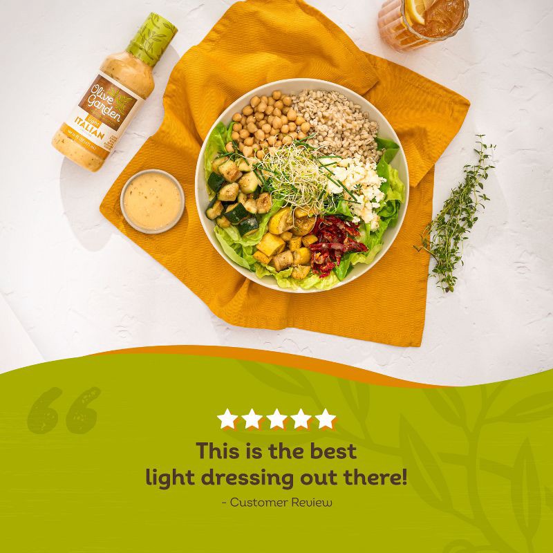 slide 8 of 8, Olive Garden Light Italian Dressing - 16fl oz, 16 fl oz