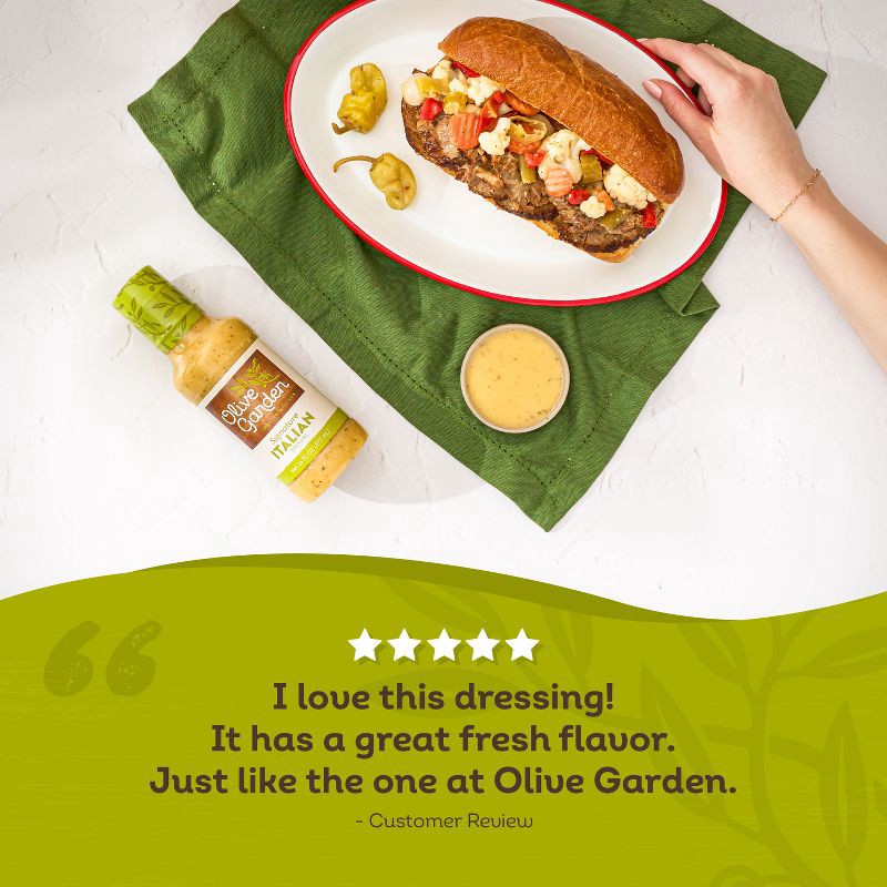 slide 5 of 8, Olive Garden Signature Italian Salad Dressing - 16fl oz, 16 fl oz
