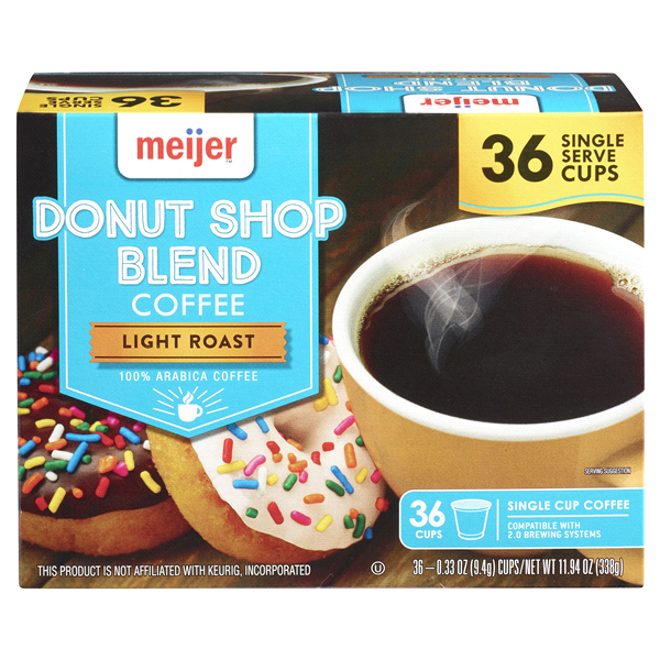 Meijer KCup Donut Shop Coffee 36 ct; 11.94 oz Shipt