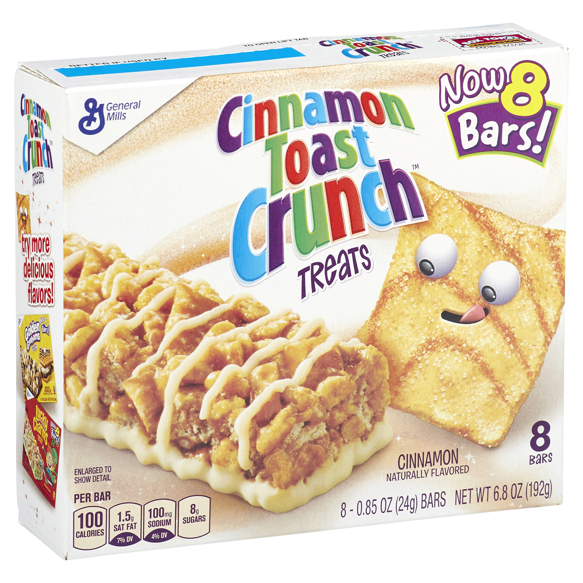 slide 3 of 16, Cinnamon Toast Crunch Breakfast Cereal Bars - 8ct, 8 ct