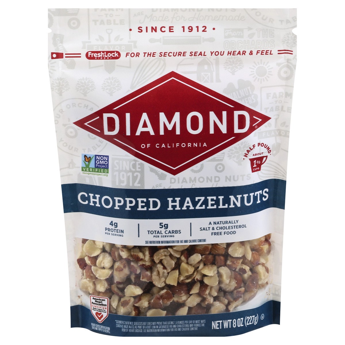 slide 1 of 10, Diamond Nuts Chopped Hazelnuts, 8 oz