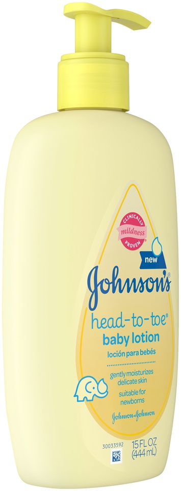 slide 2 of 6, Johnson & Johnson J&J Baby Lotion Head To Toe, 15 oz