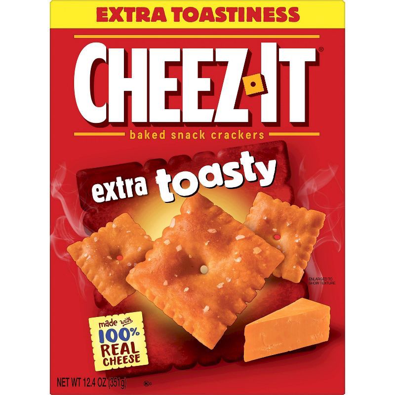 slide 5 of 11, Cheez-It Extra Toasty Baked Snack Crackers - 12.4oz, 12.4 oz