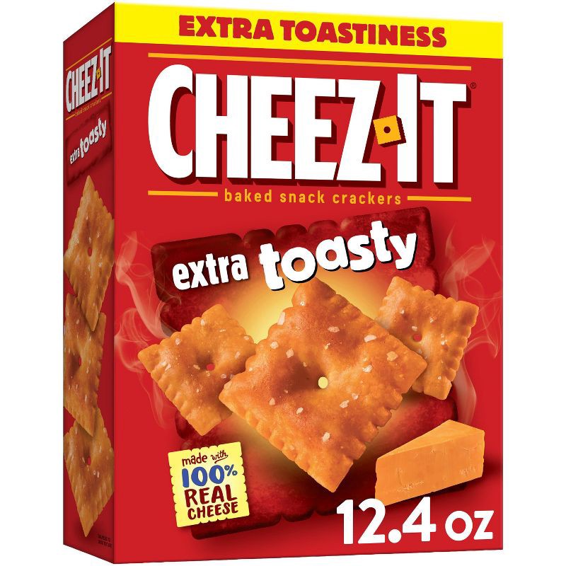 slide 10 of 11, Cheez-It Extra Toasty Baked Snack Crackers - 12.4oz, 12.4 oz