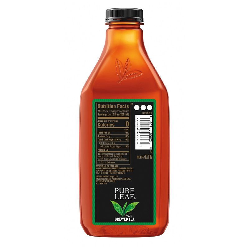 slide 3 of 3, PURE LEAF RTD Pure Leaf Unsweetened Iced Tea - 64 fl oz Bottle, 64 fl oz