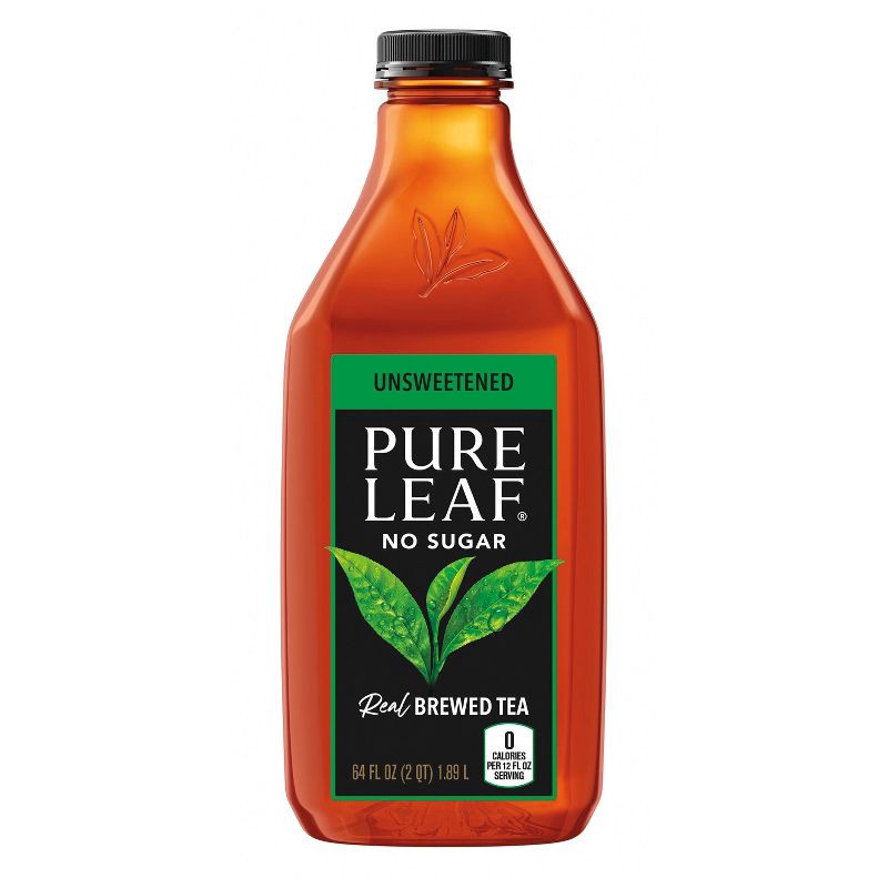 slide 1 of 3, PURE LEAF RTD Pure Leaf Unsweetened Iced Tea - 64 fl oz Bottle, 64 fl oz