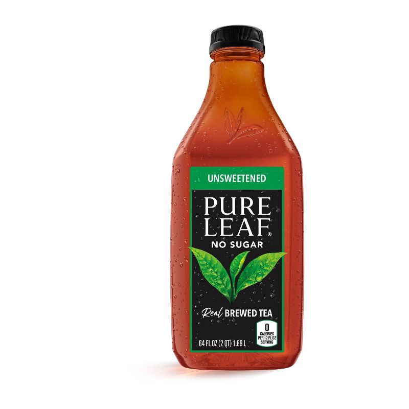 slide 4 of 6, PURE LEAF RTD Pure Leaf Unsweetened Iced Tea - 64 fl oz Bottle, 64 fl oz