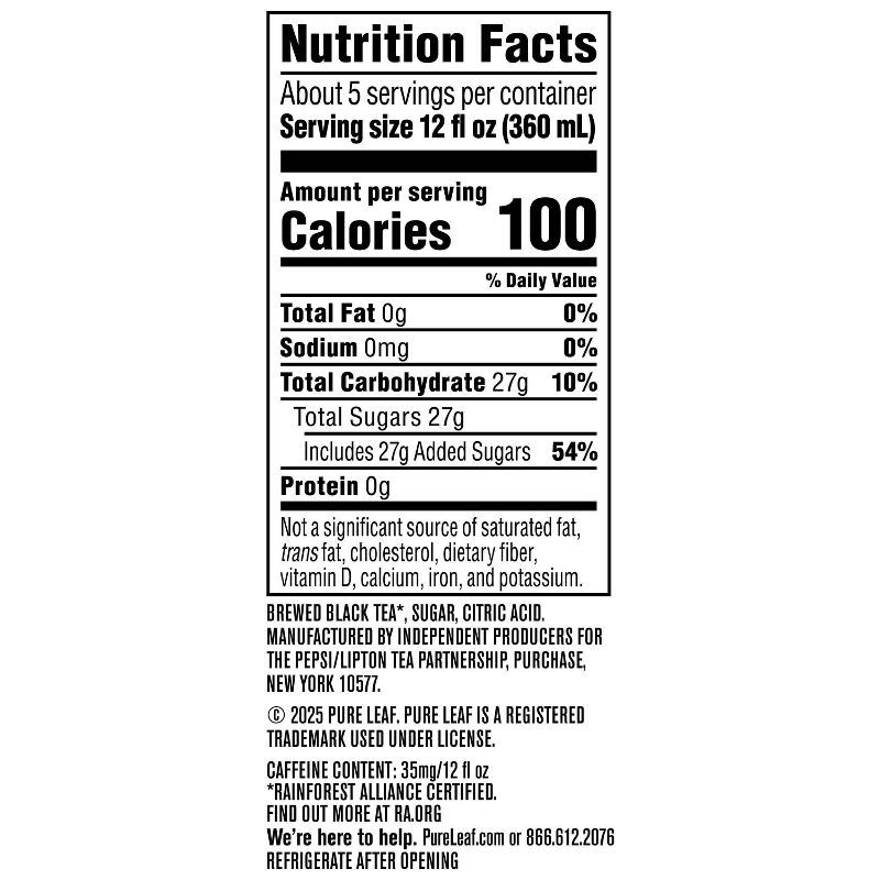 slide 6 of 6, PURE LEAF RTD Pure Leaf Sweet Tea Iced Tea - 64 fl oz Bottle, 64 fl oz