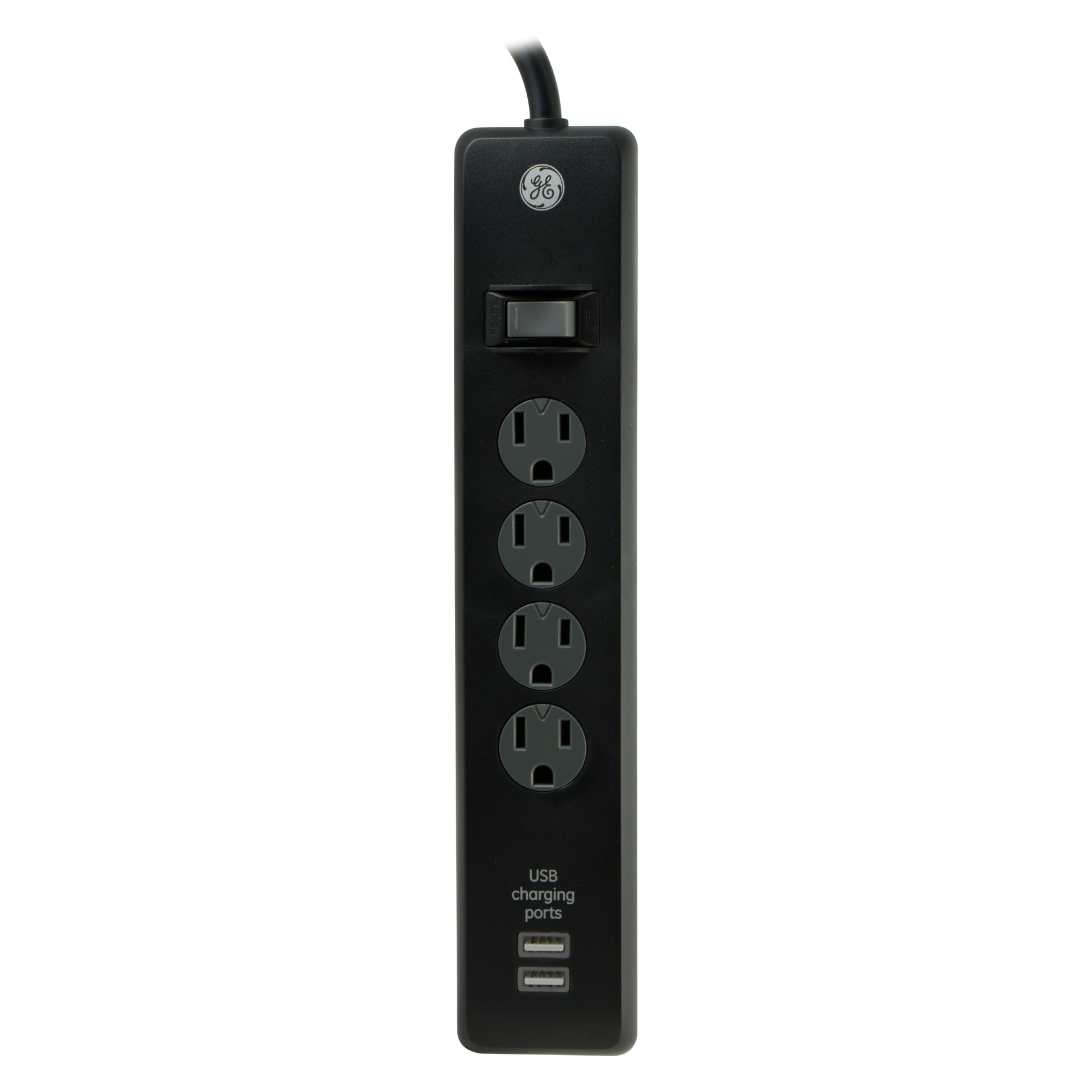 General Electric 4 Outlet Surge Protector Power Strip With 2 USB Ports Shipt