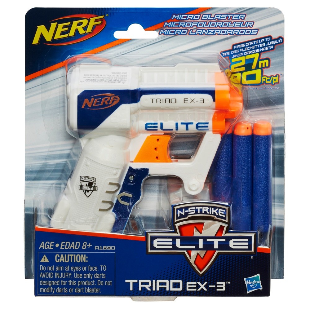 slide 2 of 2, Nerf N-Strike Elite Triad EX 3 Blaster, 1 ct