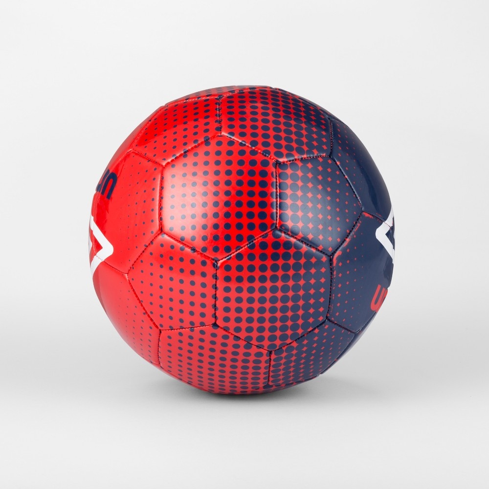 slide 2 of 3, Umbro Duotone Size 4 Soccer Ball Navy/Red, 1 ct