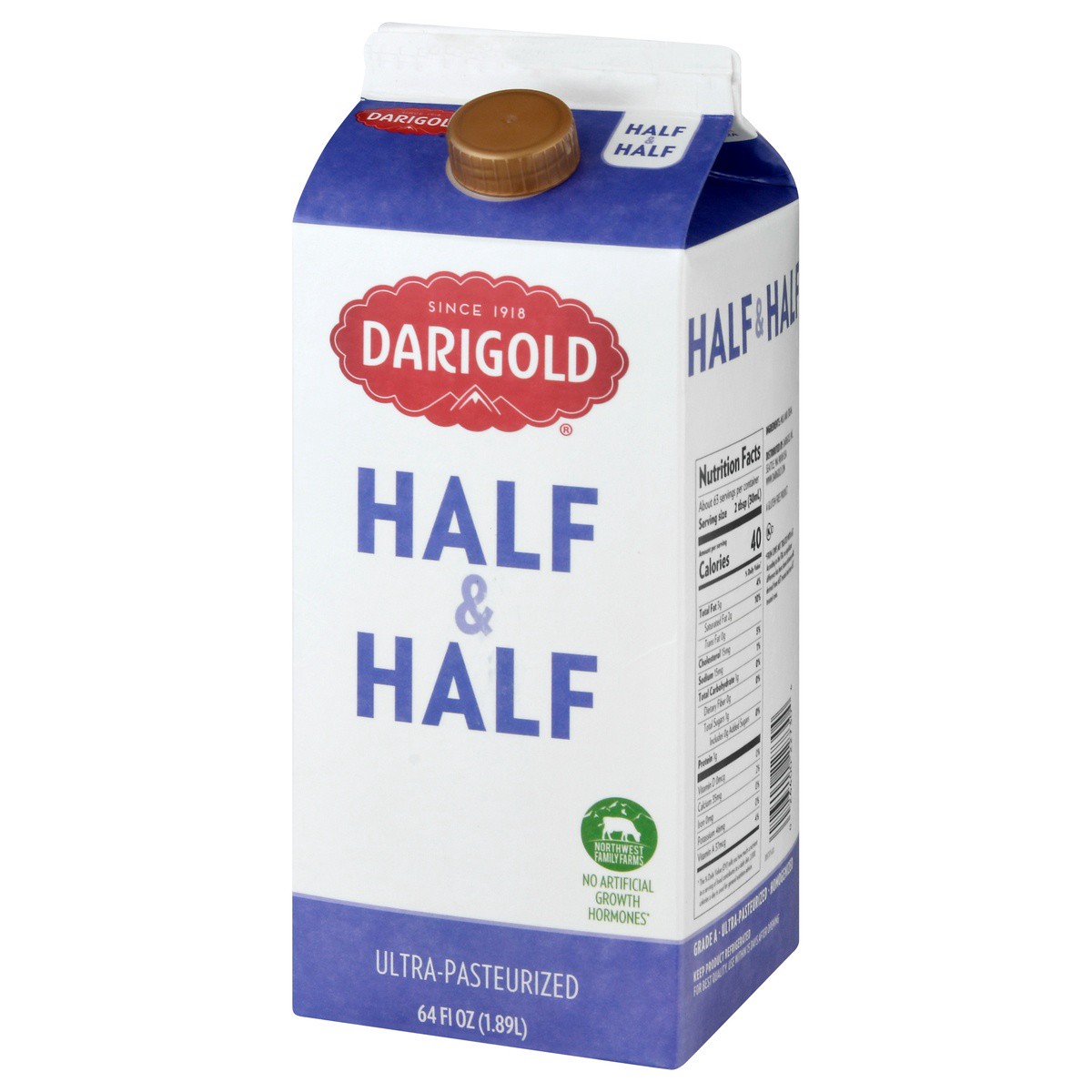 slide 3 of 9, Darigold Ultra-Pasteurized Half & Half 64 oz, 64 oz