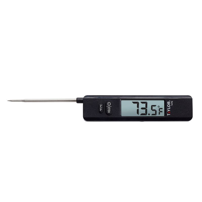 slide 2 of 8, Taylor Compact Digital Folding Probe Kitchen Meat Cooking Thermometer, 1 ct