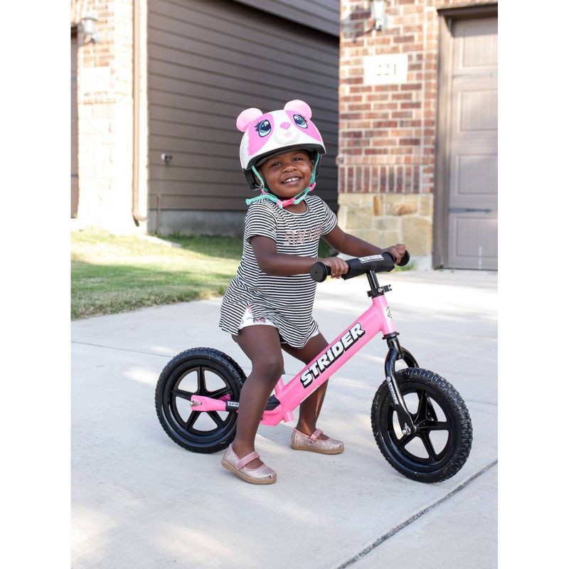 slide 5 of 9, Strider Sport 12" Kids' Balance Bike - Pink: Adjustable Handlebar & Seat, Steel Frame, 1 ct