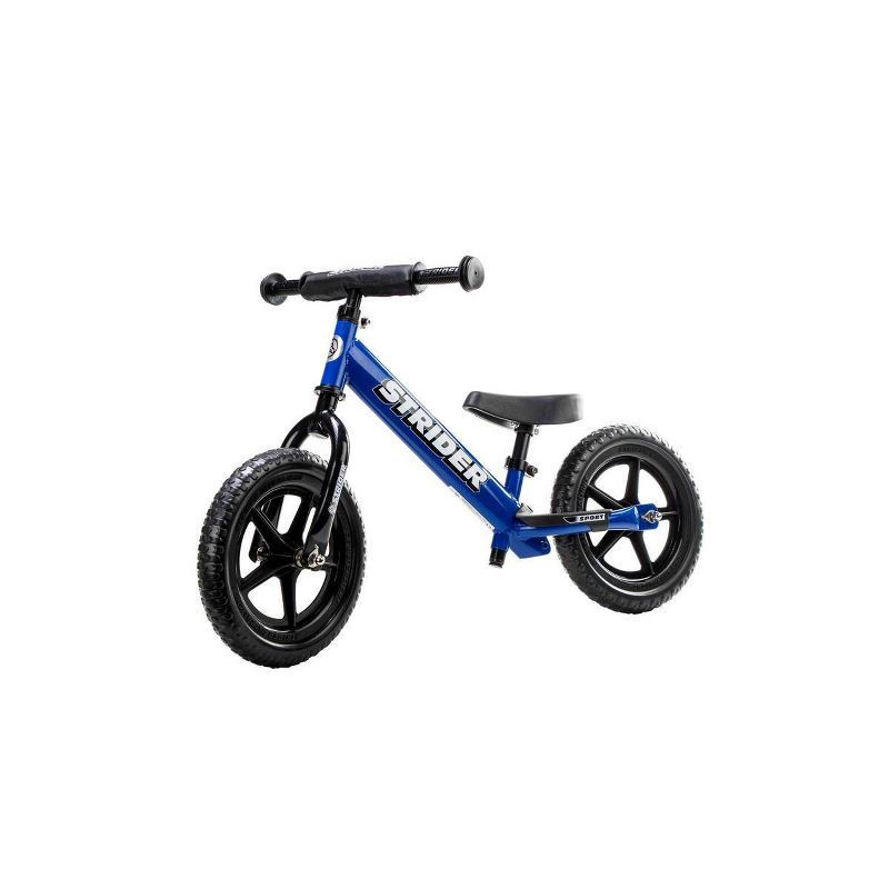 slide 1 of 9, Strider Sport 12" Kids' Balance Bike - Blue, 1 ct