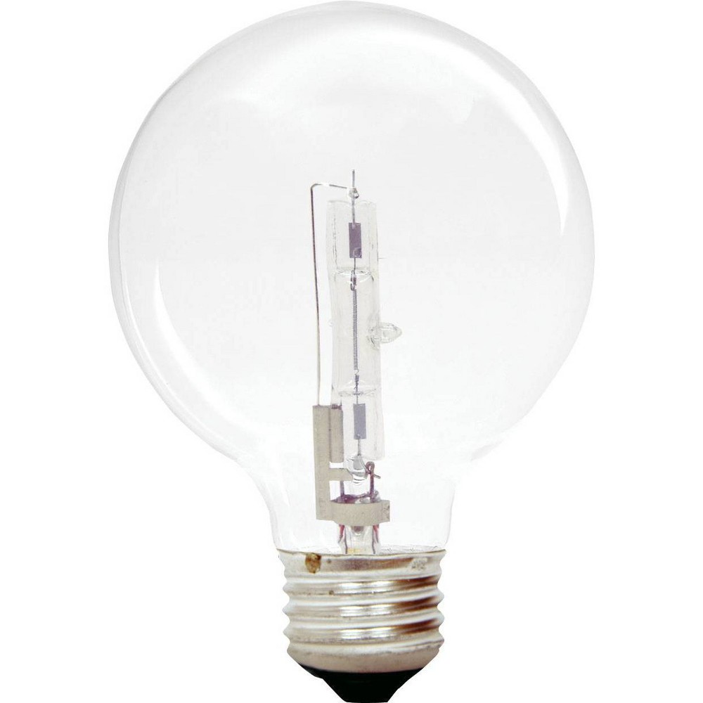 slide 2 of 3, GE Household Lighting GE 60w 3pk G25 Energy Efficient Halo Light Bulb White/Clear, 3 ct