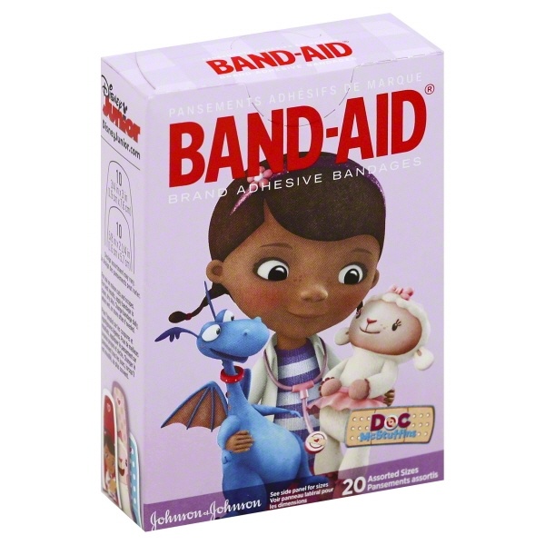 slide 1 of 1, BAND-AID Doc Mcstuffins Assorted Bandages, 20 ct