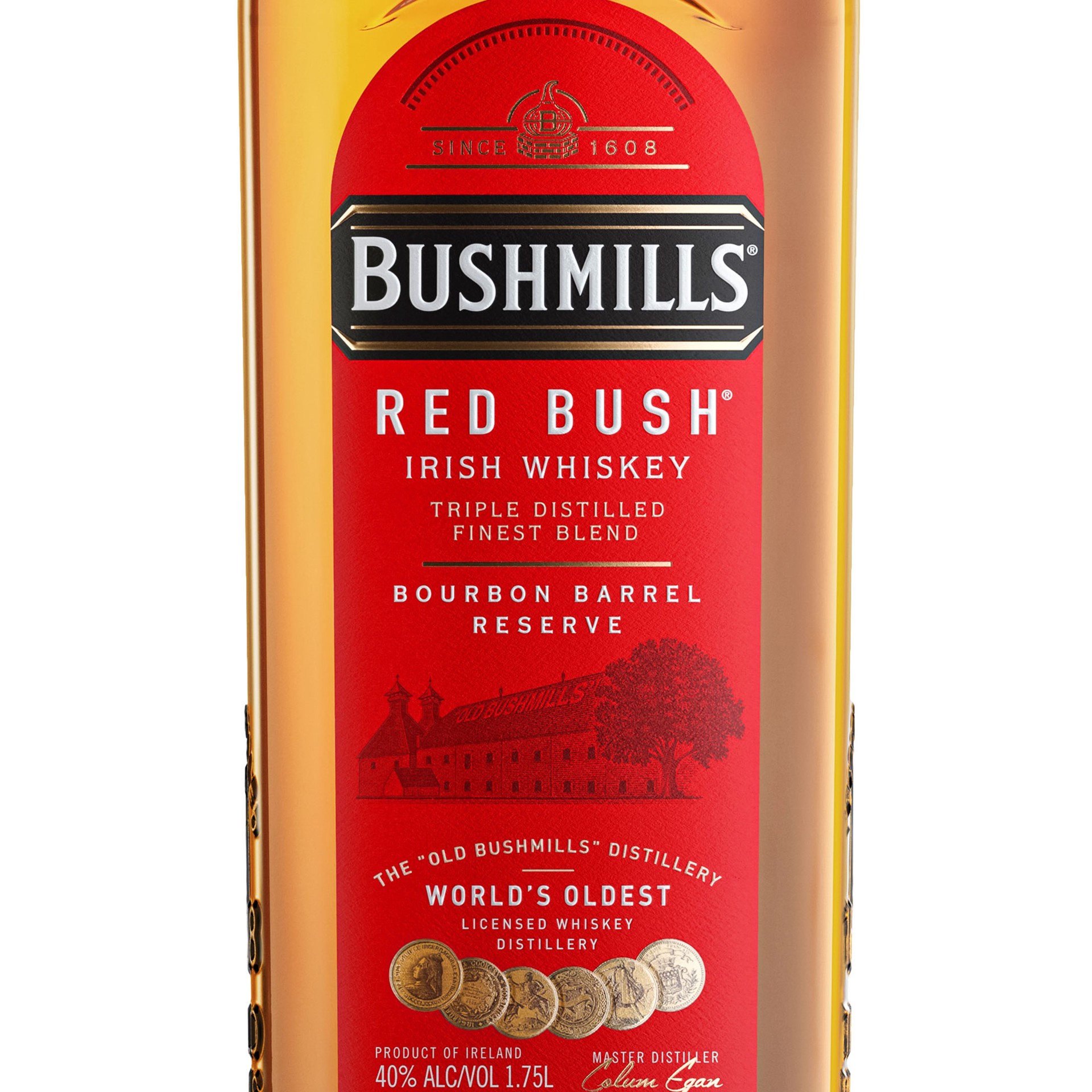 slide 4 of 6, Bushmills Red Bush Irish Whiskey 80 Proof (1.75 L), 1.75 liter