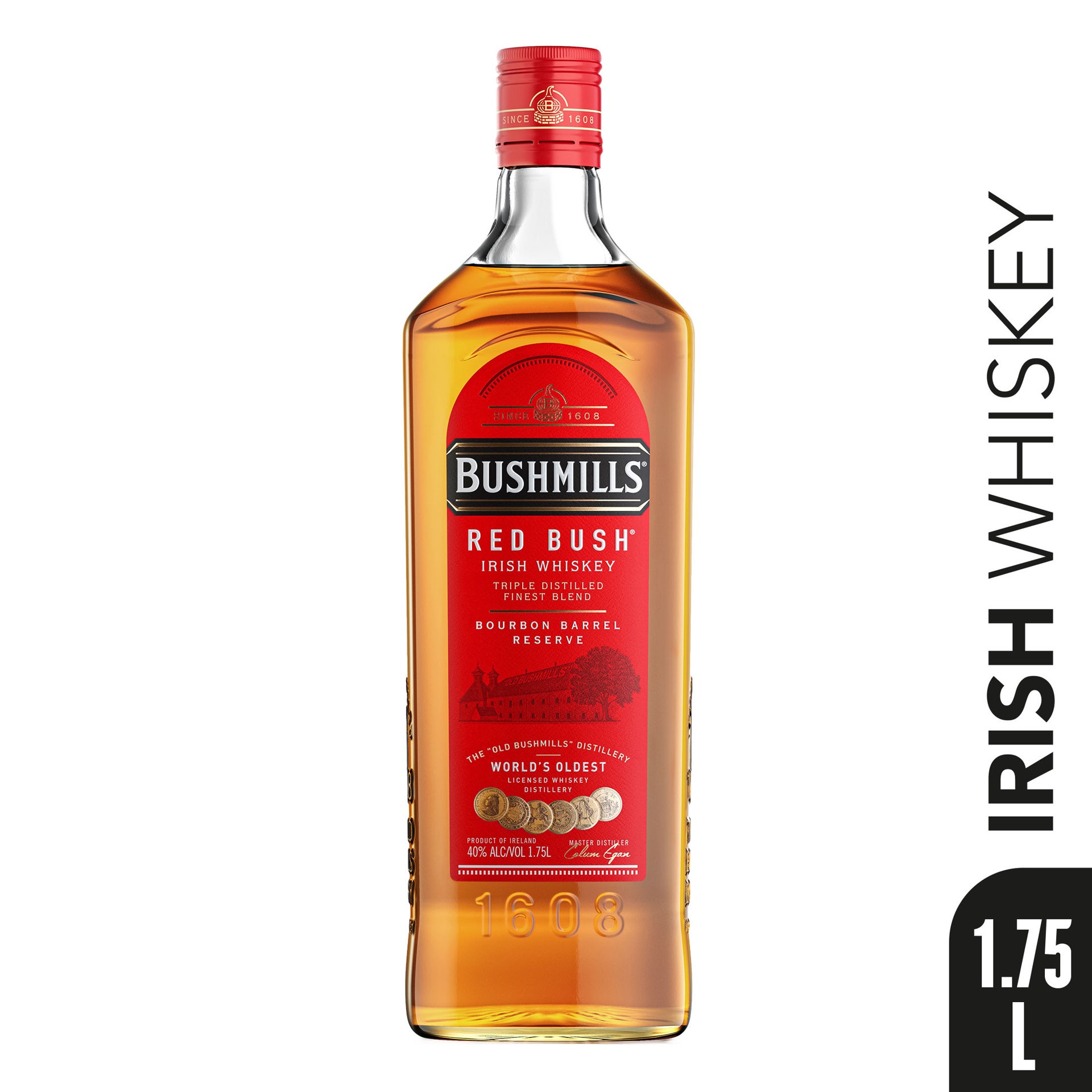 slide 5 of 6, Bushmills Red Bush Irish Whiskey 80 Proof (1.75 L), 1.75 liter