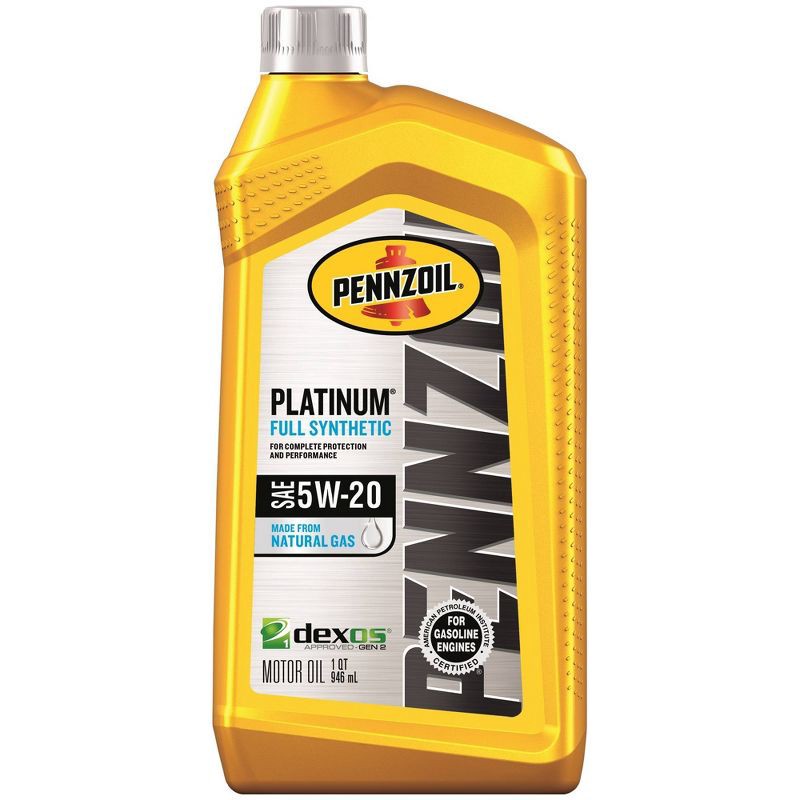 slide 1 of 2, Pennzoil Platinum Full Synthetic 5W-20, 1 ct