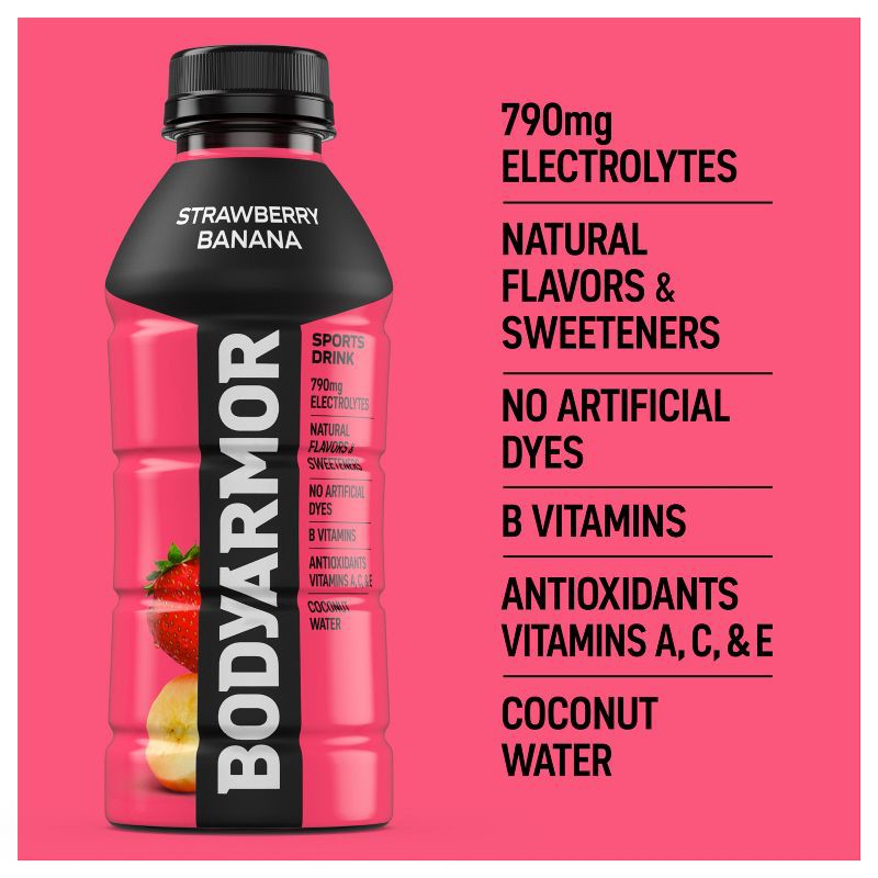 slide 2 of 7, BODYARMOR Strawberry Banana - 16 fl oz Bottle, 16 fl oz