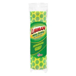 Libman Nitty Gritty Roller Mop Refill - Unscented: Cellulose Material, Laminate & Ceramic Floors, 13.25-inch Width