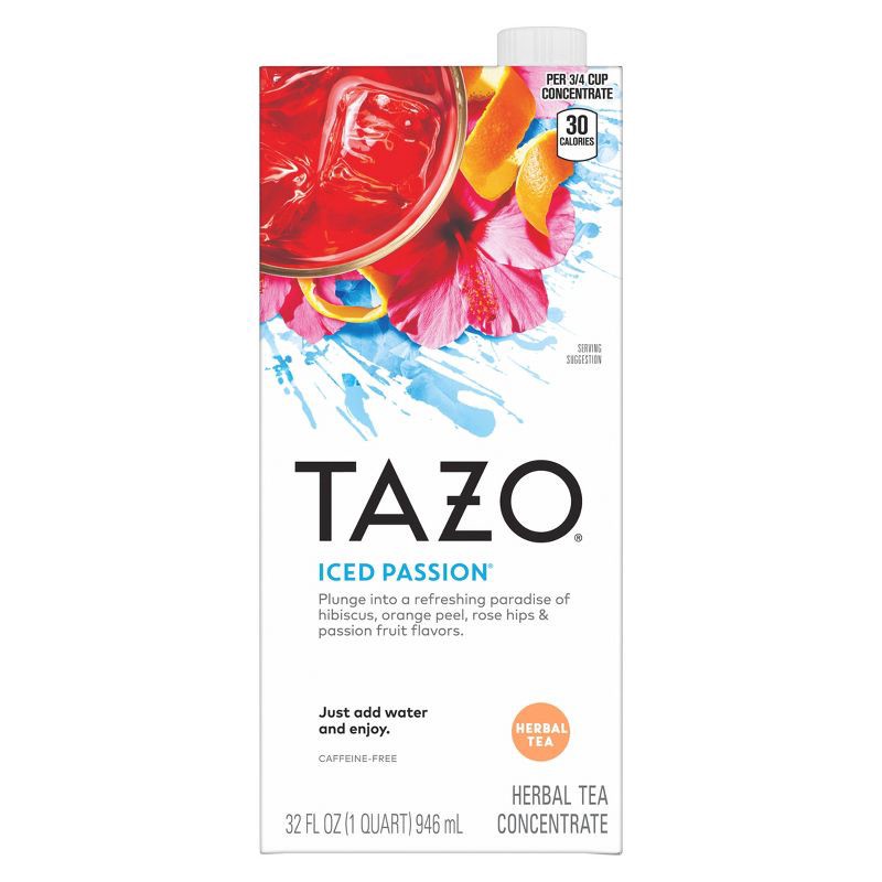 slide 6 of 8, Tazo Iced Passion Tea Concentrate - 32 fl oz, 32 fl oz