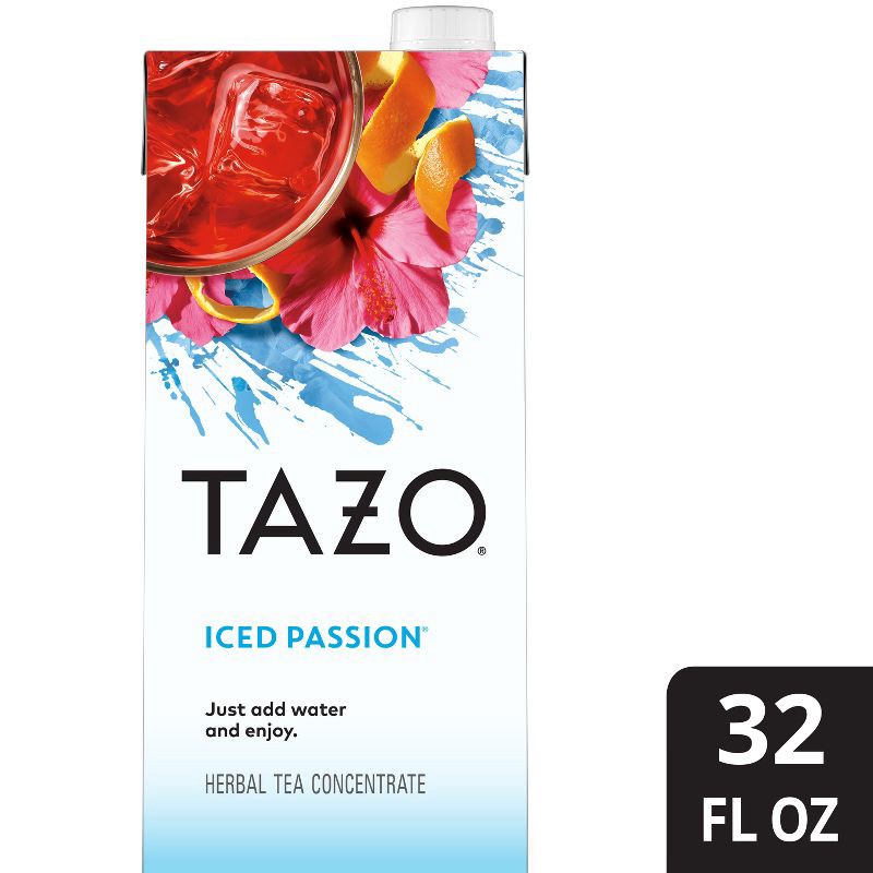 slide 1 of 4, Tazo Iced Passion Tea Concentrate - 32 fl oz, 32 fl oz