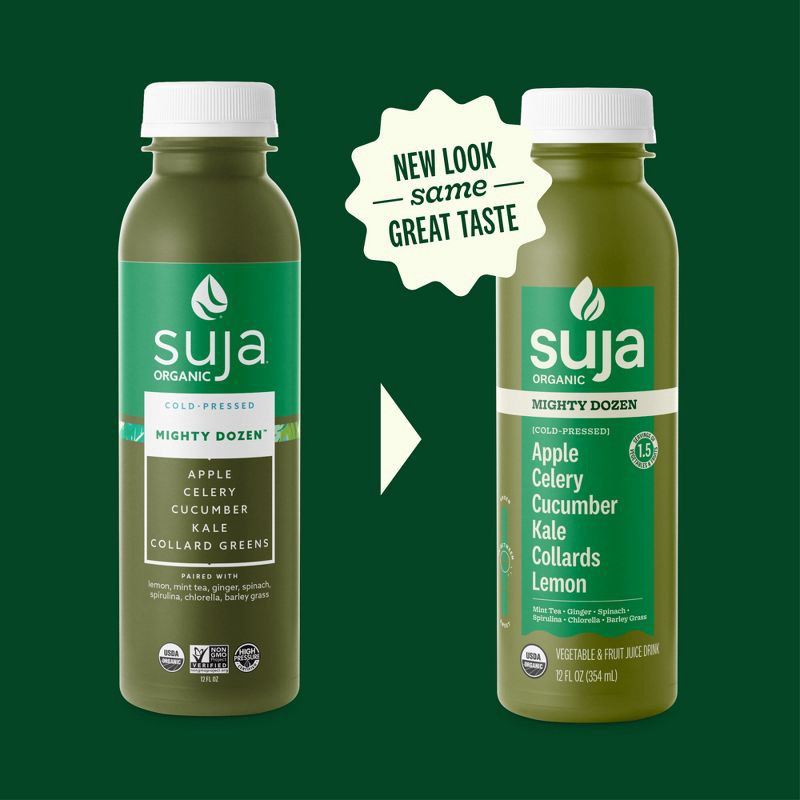 slide 9 of 11, Suja Organic Mighty Dozen Cold Pressed Juice Drink - 12oz Bottle, 12 oz