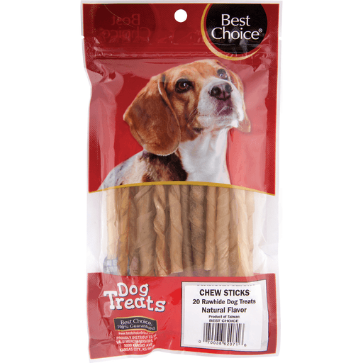 slide 1 of 1, Best Choice Natural Flavor Rawhide Treats, 20 ct; 5 Inch