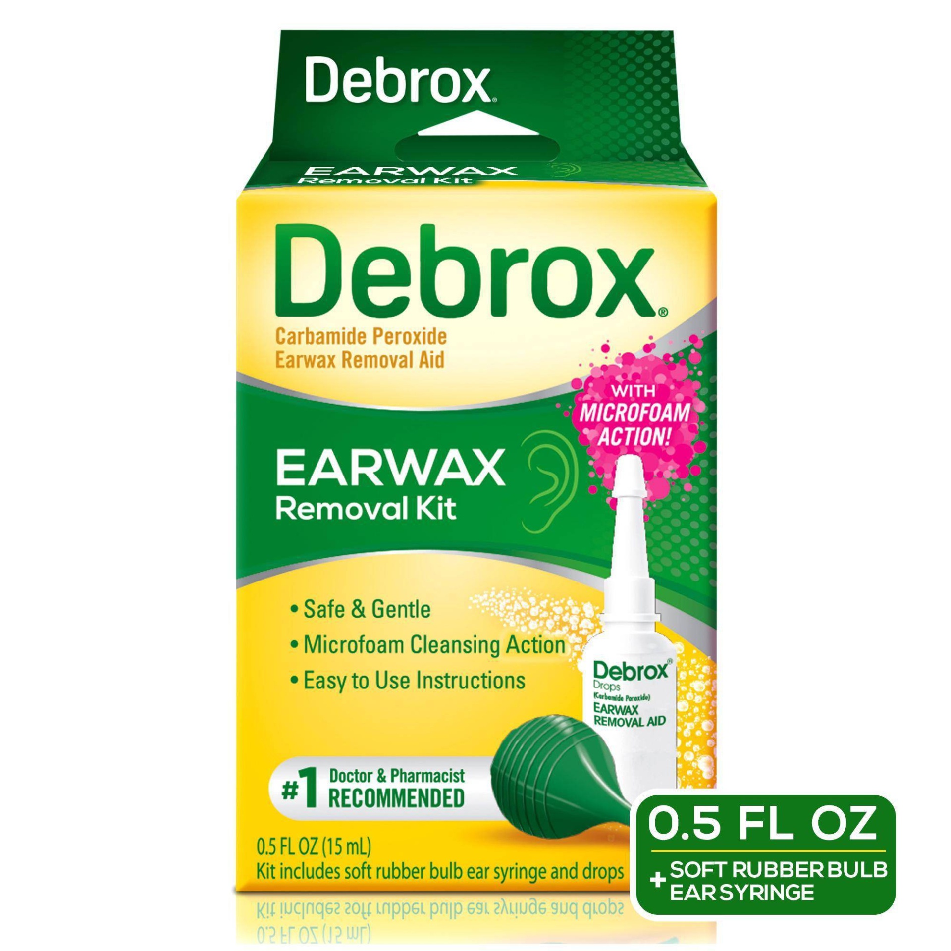 slide 1 of 3, Debrox Earwax Removal Kit, 0.5 oz