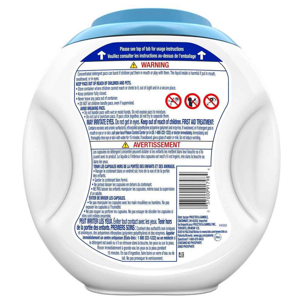 slide 5 of 8, Tide Pods Laundry Detergent Pacs - Free & Gentle - 62oz/81ct, 62 oz