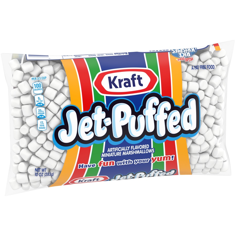 slide 2 of 8, Kraft Jet-Puffed Miniature Marshmallows, 10 oz