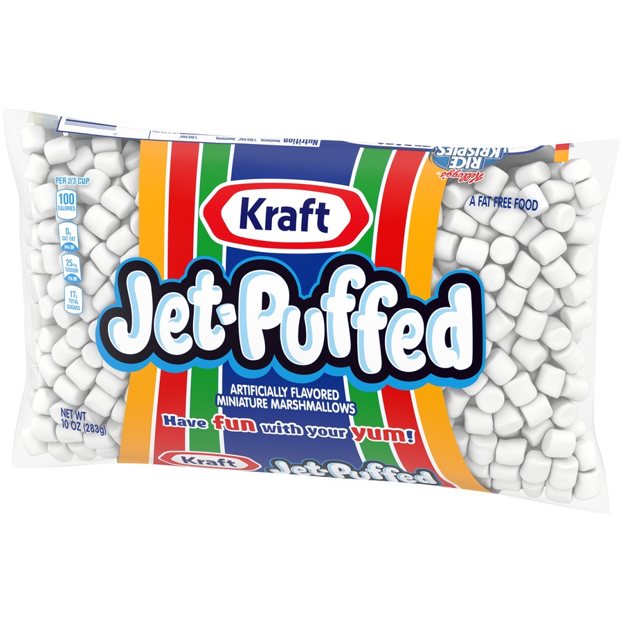 slide 3 of 8, Kraft Jet-Puffed Miniature Marshmallows, 10 oz