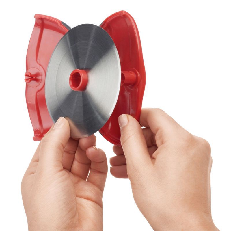 slide 4 of 6, OXO Clean Cut Pizza Wheel, 1 ct