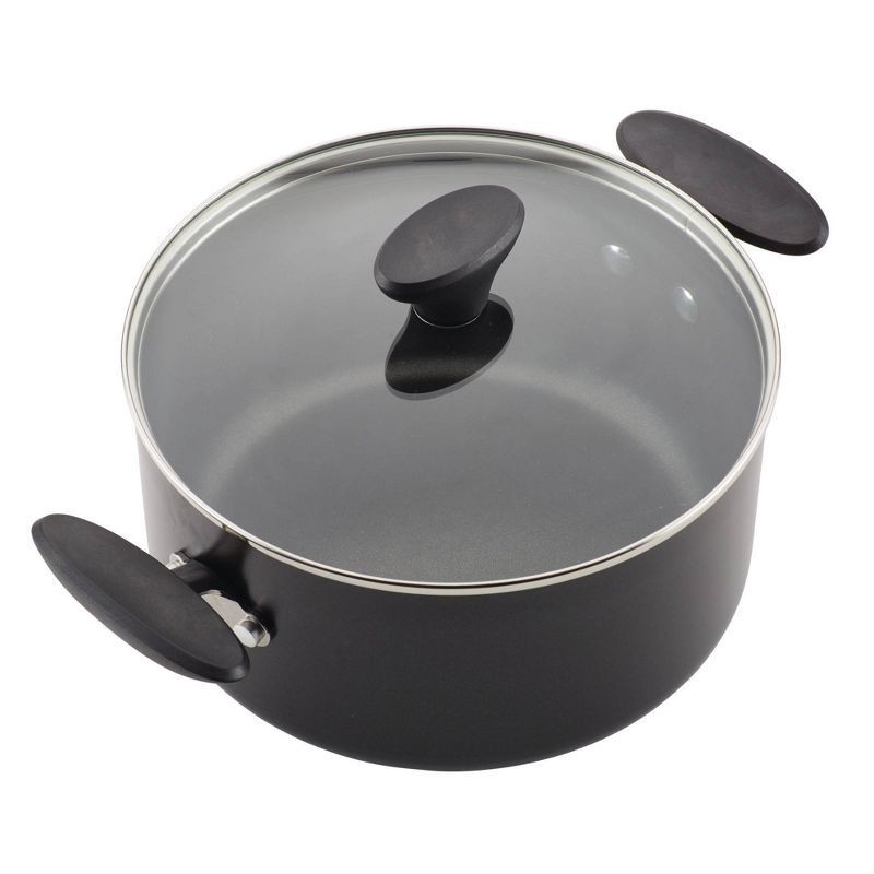 slide 2 of 14, Farberware Reliance 12pc Nonstick Aluminum Cookware Set with Prestige Tools Black: Pot & Pan Set, Even-Heating, Dishwasher-Safe, 12 ct