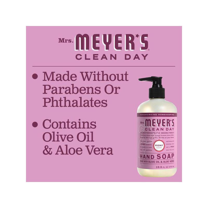 slide 6 of 7, Mrs. Meyer's Clean Day Peony Scented Liquid Hand Soap - 12.5 fl oz, 12.5 fl oz