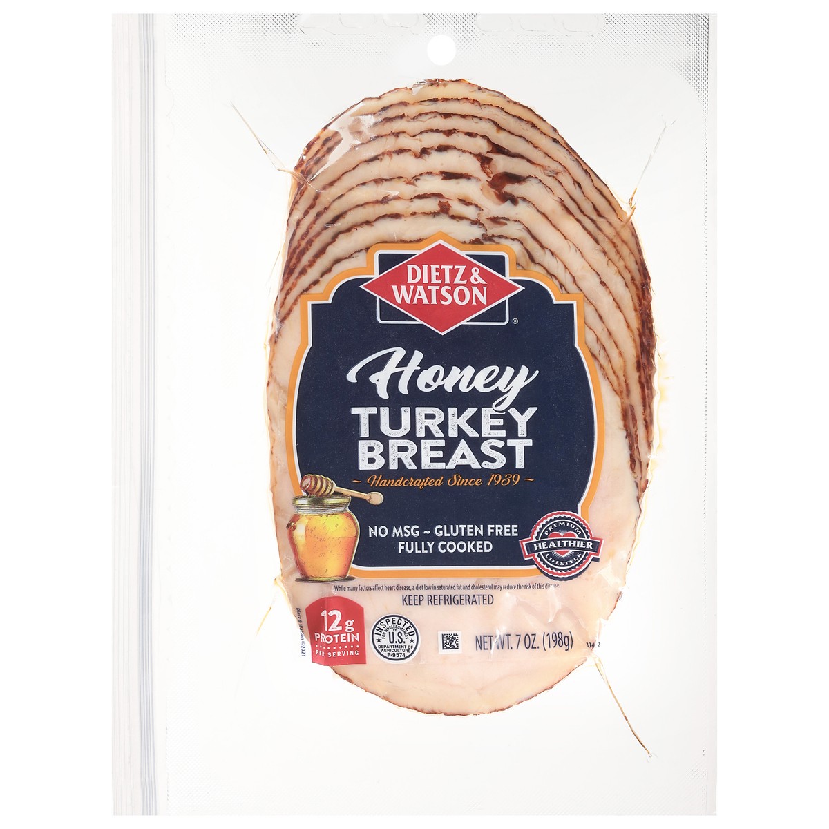 slide 1 of 4, Dietz & Watson Honey Turkey Breast 7 oz, 7 oz