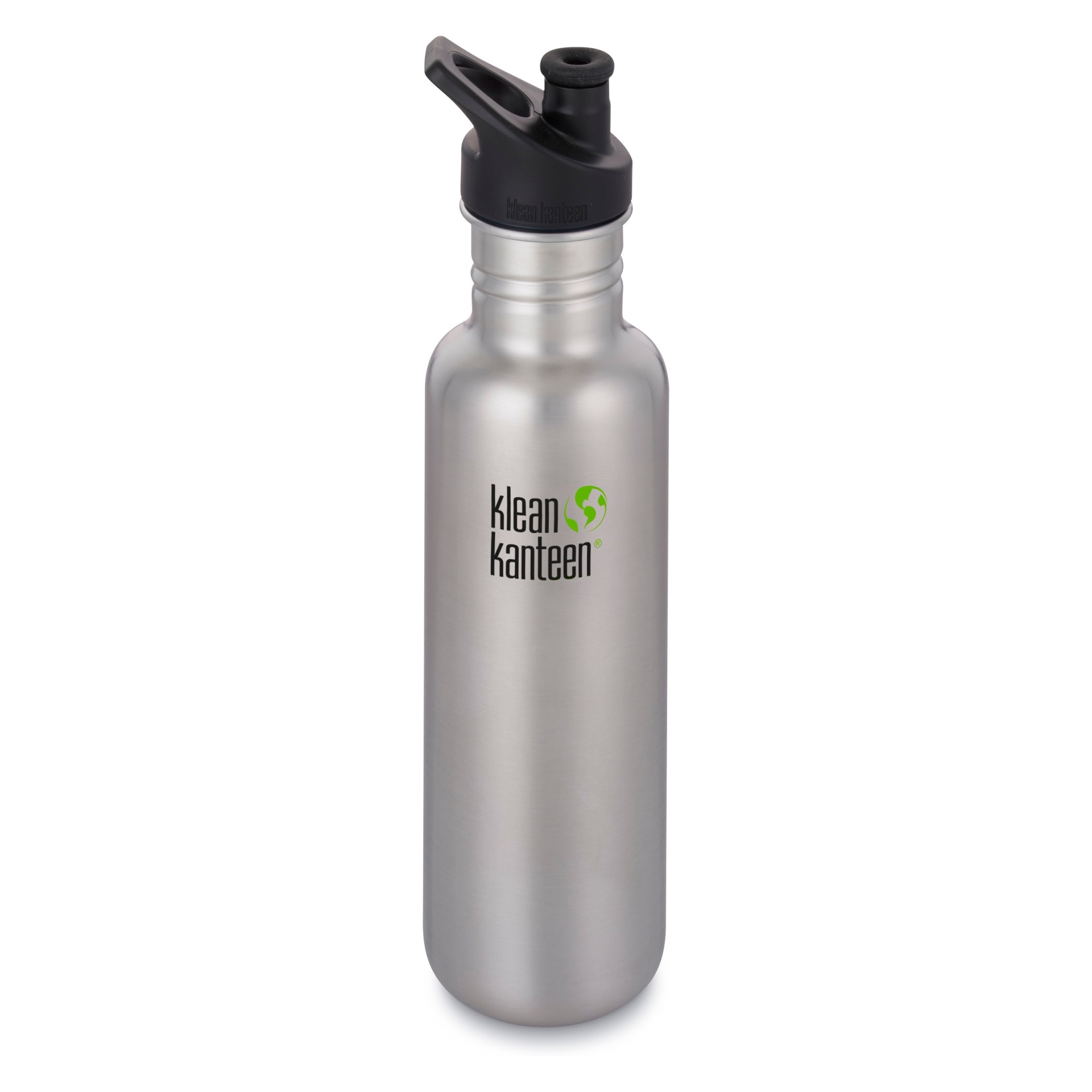 slide 1 of 2, Klean Kanteen Classic Bottle with Loop Cap - Brushed Stainless, 27 oz