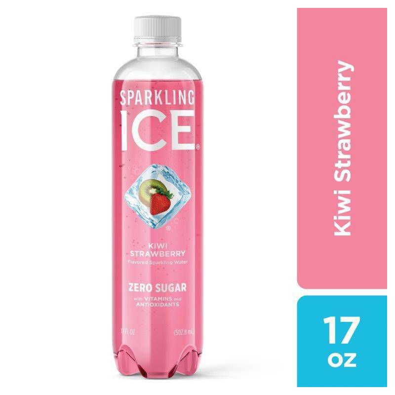 slide 1 of 6, Sparkling Ice Kiwi Strawberry - 17 fl oz Bottle, 17 fl oz