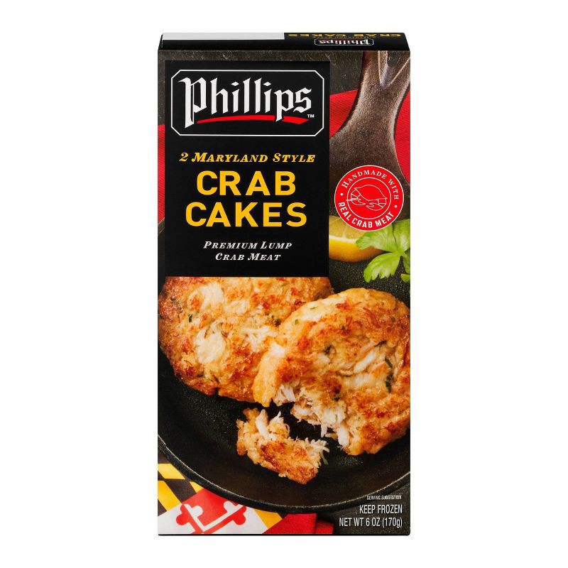 slide 2 of 4, Phillips Foods Phillips Frozen Crab Cakes - 6oz, 6 oz