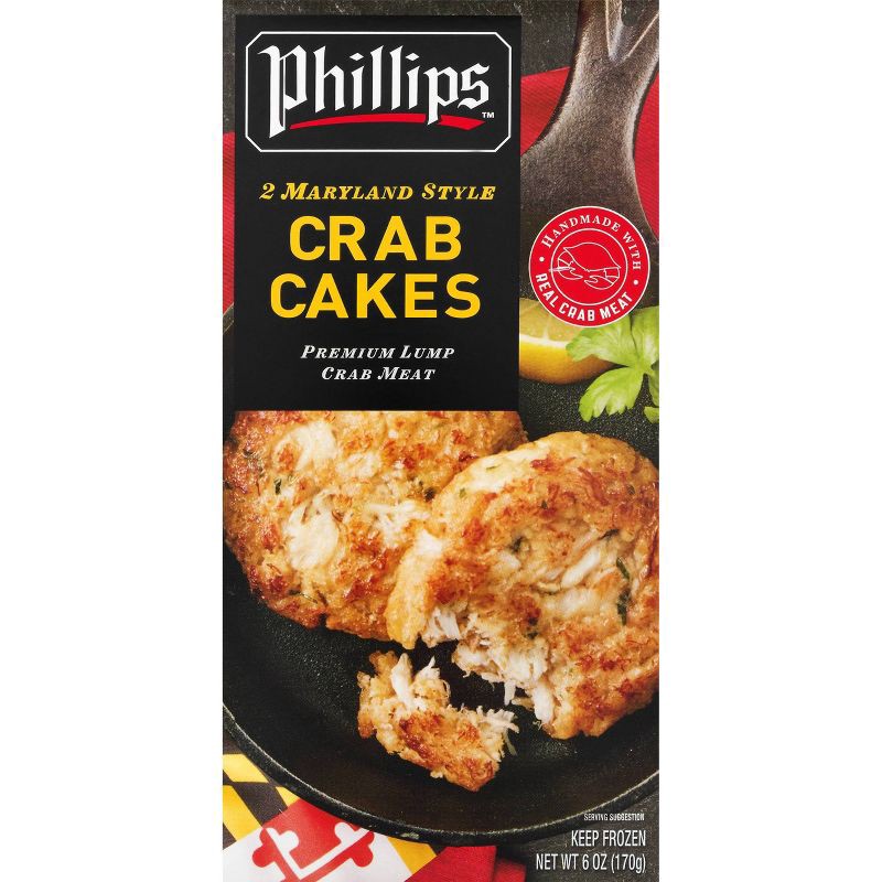 slide 1 of 4, Phillips Foods Phillips Frozen Crab Cakes - 6oz, 6 oz