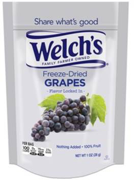 slide 1 of 1, Welch's Freeze Dried Grapes, 1 oz