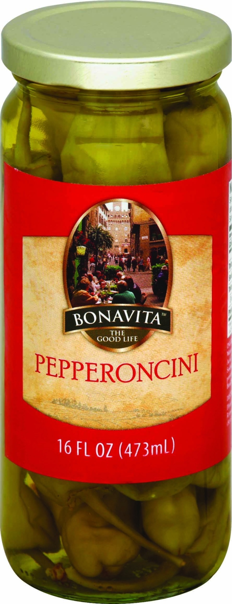 slide 1 of 1, Bonavita Pepperoncini, 16 oz
