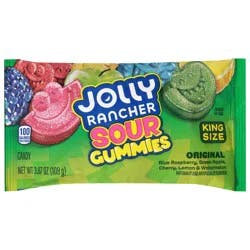 Jolly Rancher Sour Gummies Original Candy King Size 3.87 oz