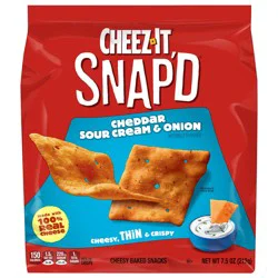 Cheez-It Snap'd Cheddar Sour Cream and Onion Cheese Cracker Chips