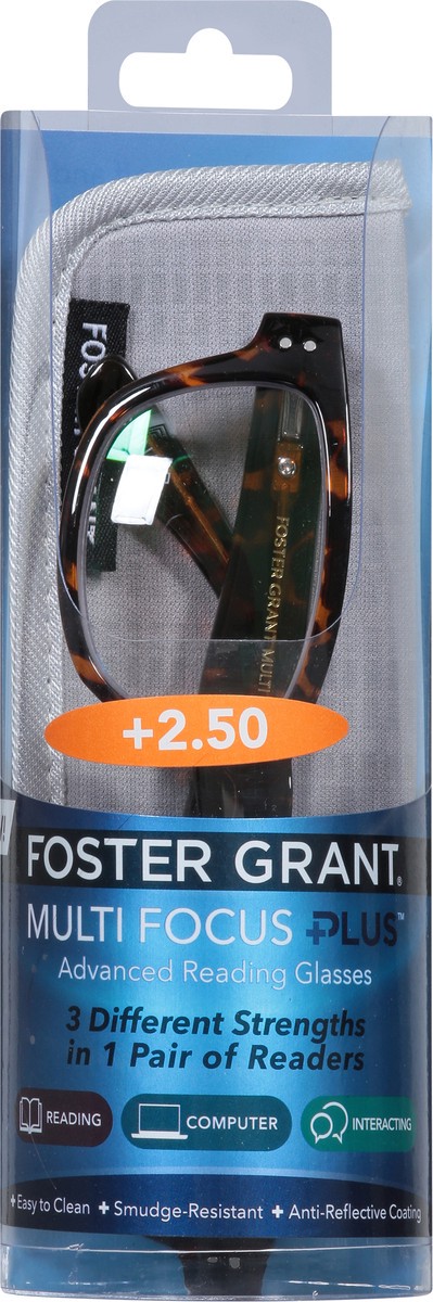 slide 4 of 11, Foster Grant +2.50 Conan Multi Focus Plus Advanced Reading Glasses 1 ea, 1 ea