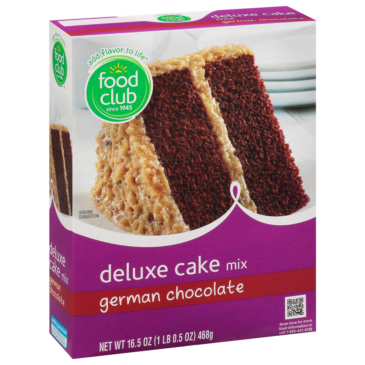 slide 4 of 11, Food Club German Chocolate Deluxe Cake Mix, 16.5 oz