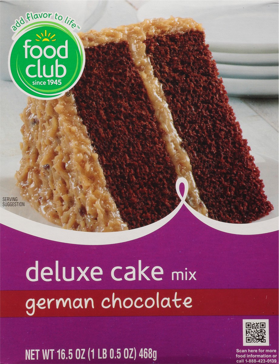 slide 3 of 11, Food Club German Chocolate Deluxe Cake Mix, 16.5 oz