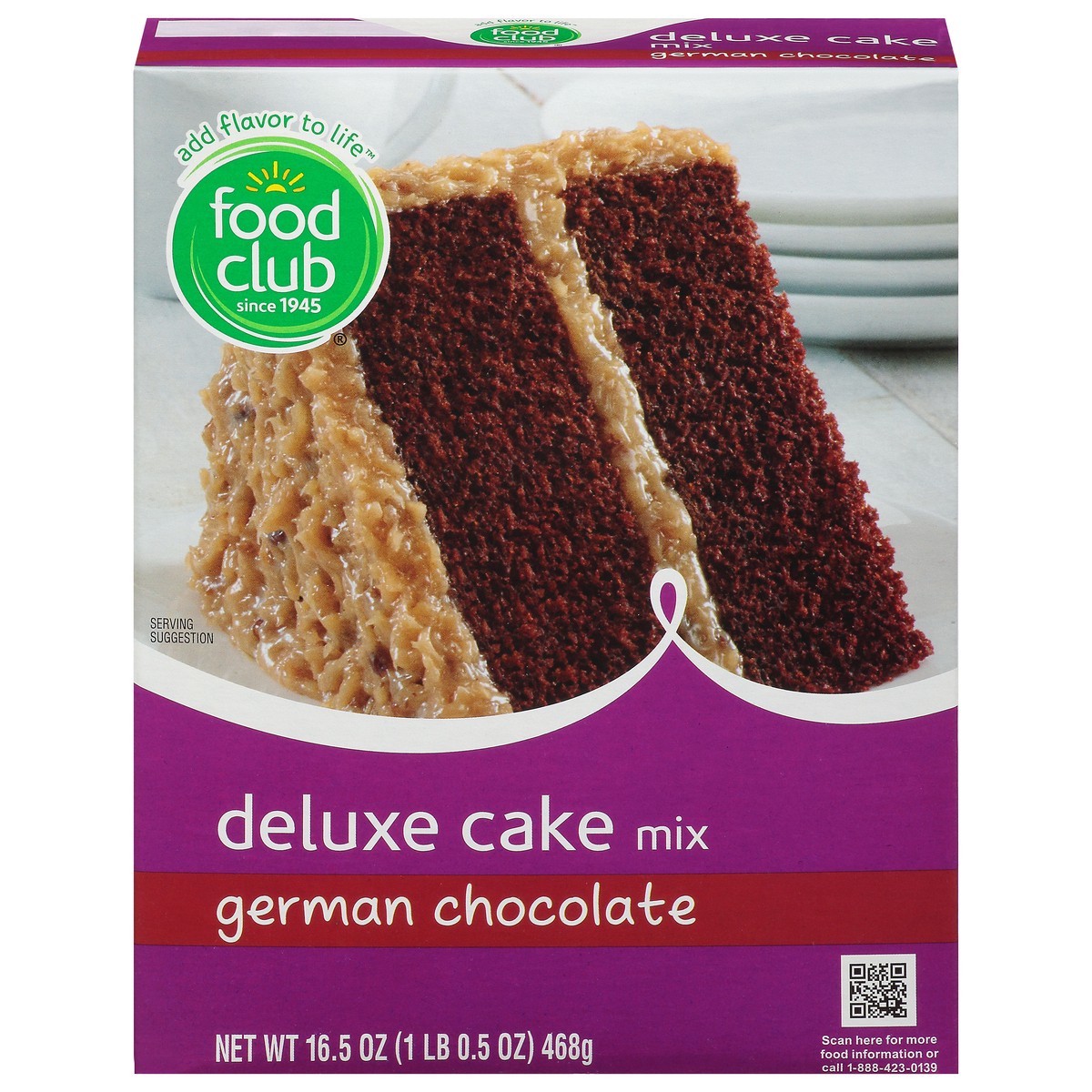 slide 11 of 11, Food Club German Chocolate Deluxe Cake Mix, 16.5 oz